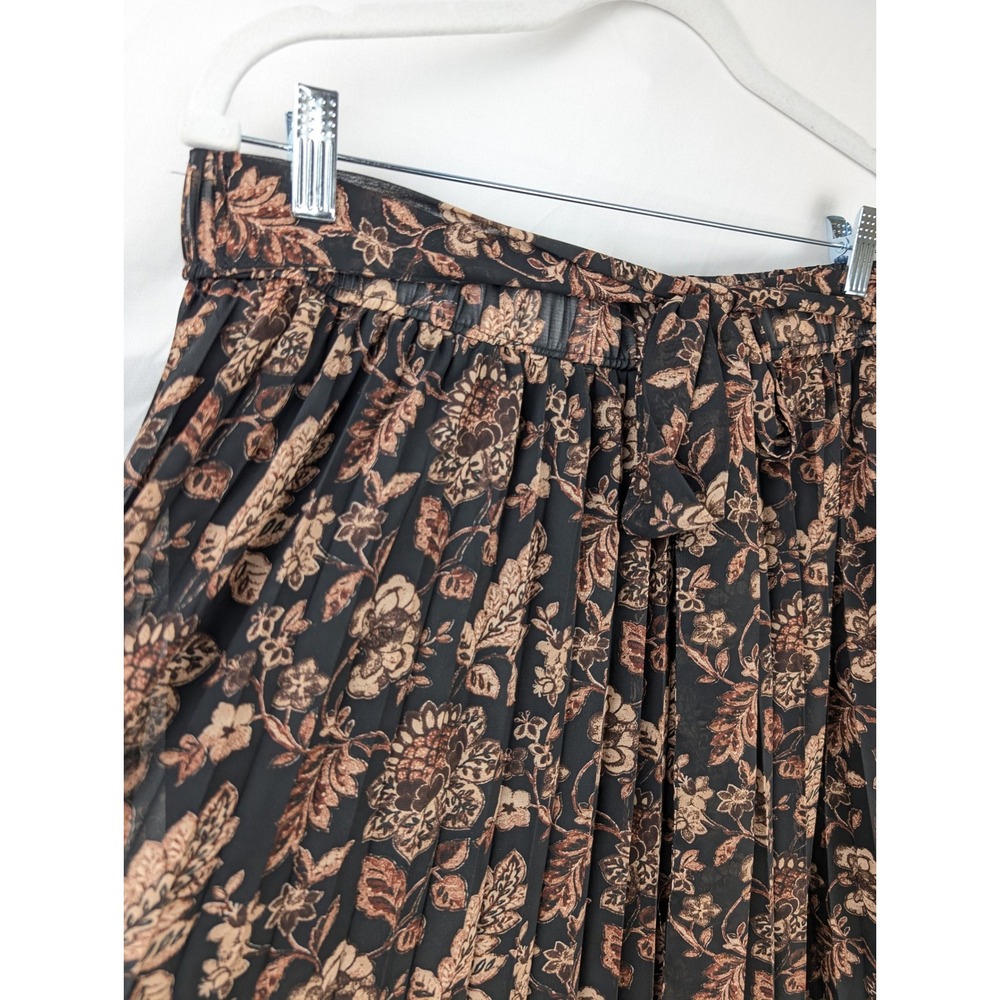 Vintage Y2K Floral Fairy Grunge Maxi Skirt Size XL Brown Cottagecore Earthy Boho - Picture 3 of 9